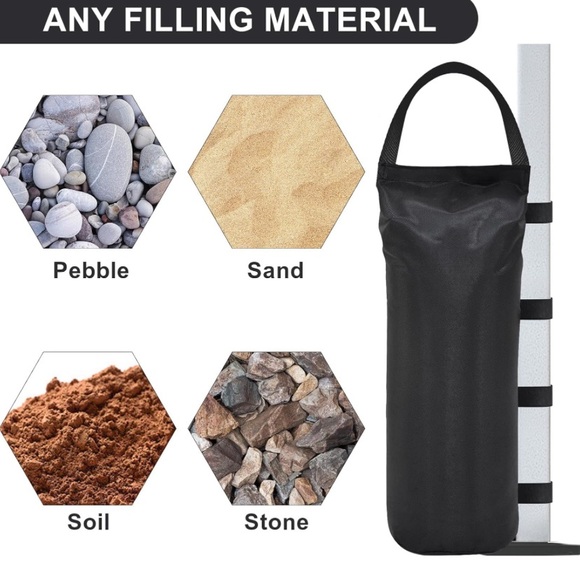 🌸 Sand Weight Bags (without sand to hold down canopy in wind or weather etc NEW - Picture 3 of 6